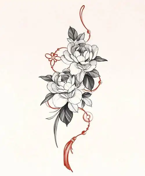 武汉纹身胡子哥刺青素花纹身手稿分享