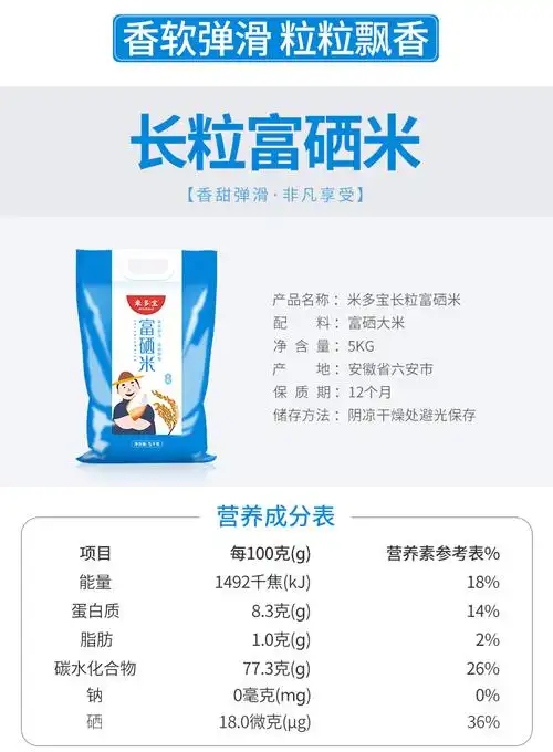 2件5折/薇娅推荐】米多宝富硒大米长粒5kg东北珍珠五常米清香新米_51