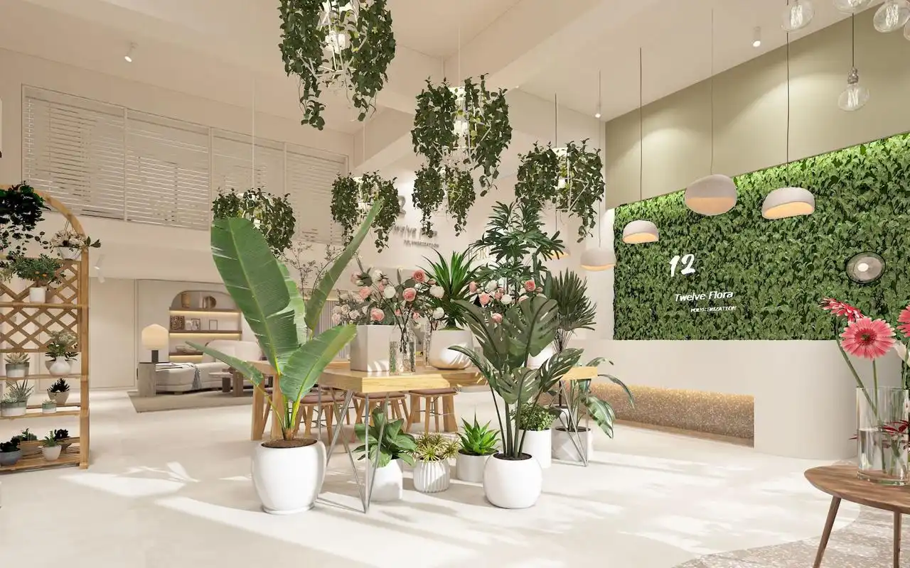 慧设方圆|简约现代花店室内设计