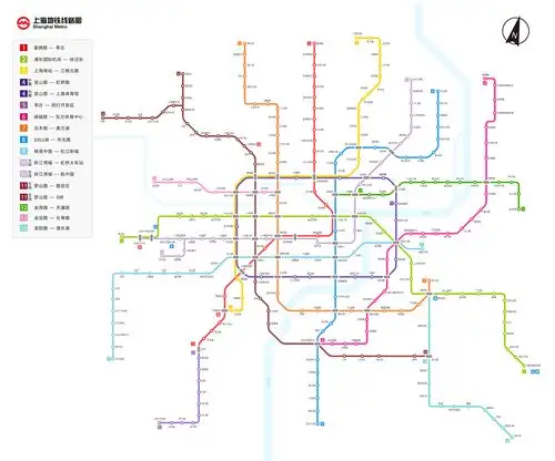 上海地铁线路图