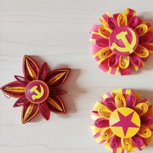 广州市为明学校国际部举行庆祝建党100周年衍纸作品展