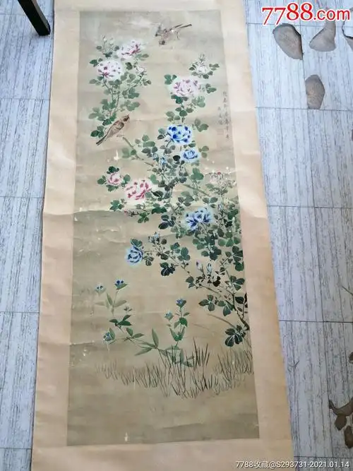落款蒋廷锡花鸟画