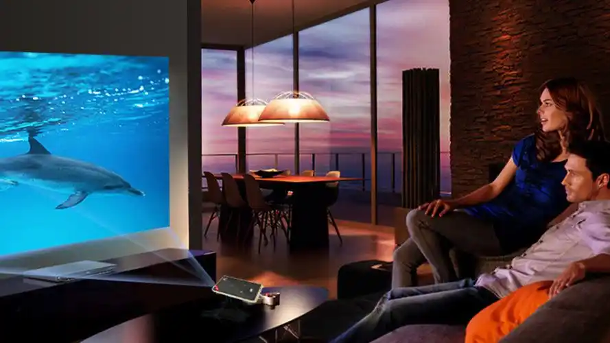 h96-p投影仪 高配dlp 4k解码微型投影仪 2g/16g 梯形校正智能微投