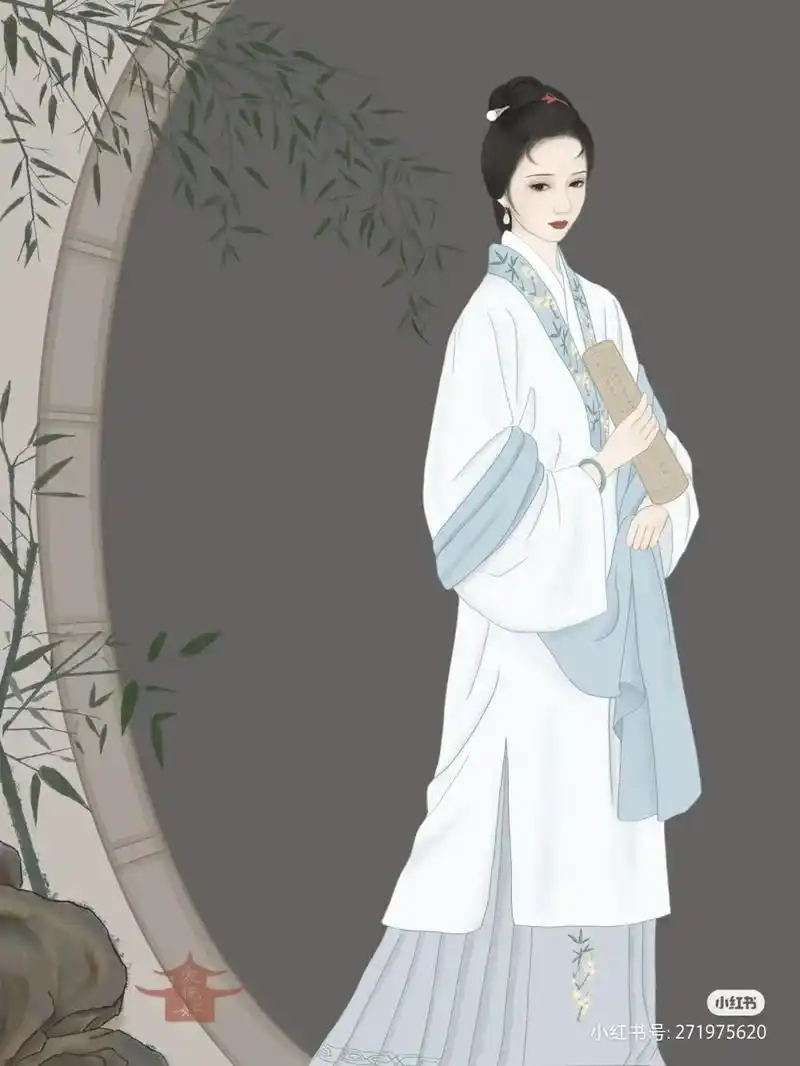 彩虹堂古装 #古风女子壁纸 #李清照画像 #戏曲人物手绘  - 抖音