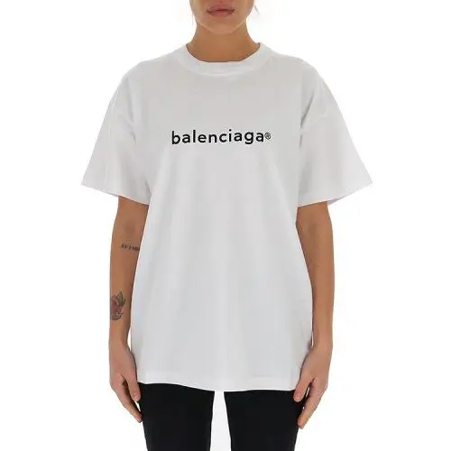 balenciaga/巴黎世家 21年春夏 百搭 女性 女士短袖t恤 612965tiv54
