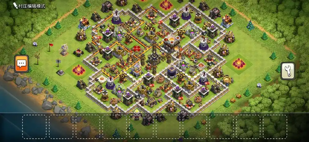 部落冲突阵型分享,11本对称神阵火力猛!