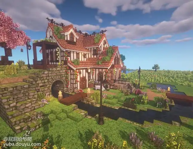 这好像童话里的房子!《我的世界》建筑分享_我的世界的鱼吧_鱼吧社区