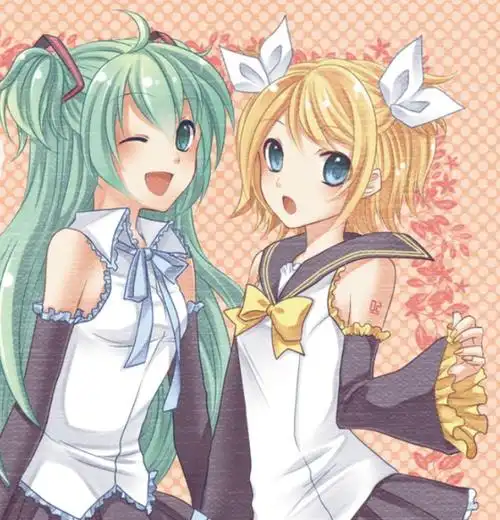 初音未来美图欣赏:有说有笑的好姐妹,相处起来特别自然. 转载自百家号