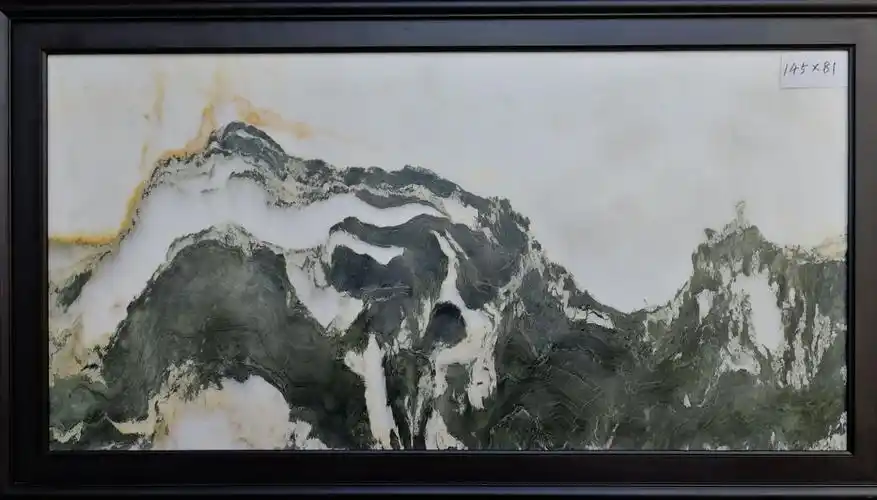 大理石画,浑脱天成.