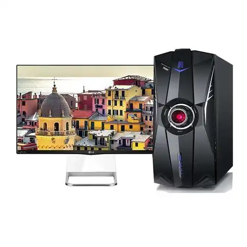 海尔轰天雷x8nx7s台式主机lg24mp77hmp238英寸显示器