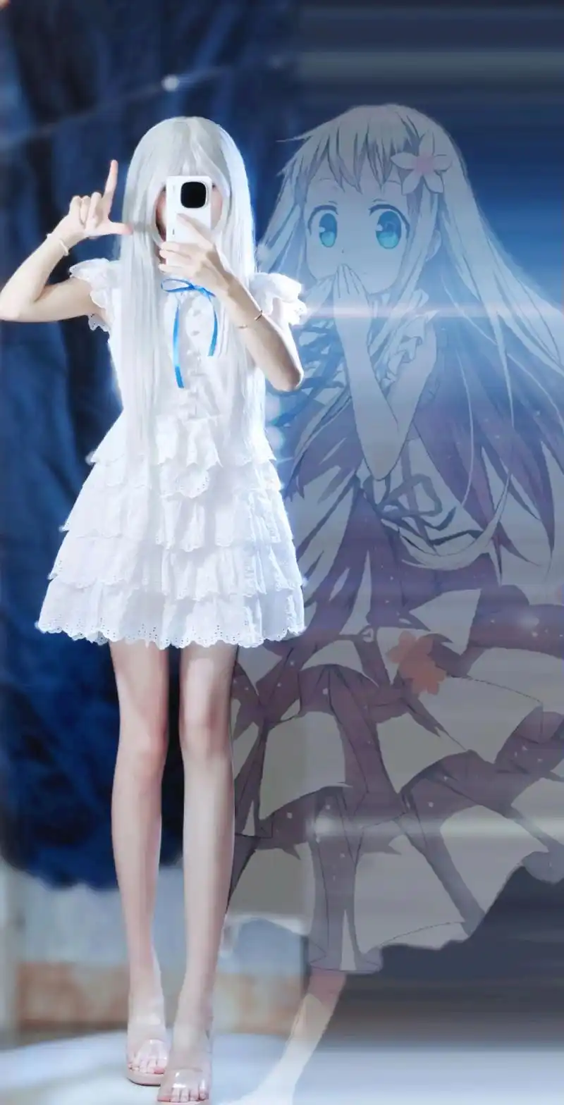 cos #未闻花名 #本间芽衣子 #面码  【致歉一切,不适合这个角色致歉