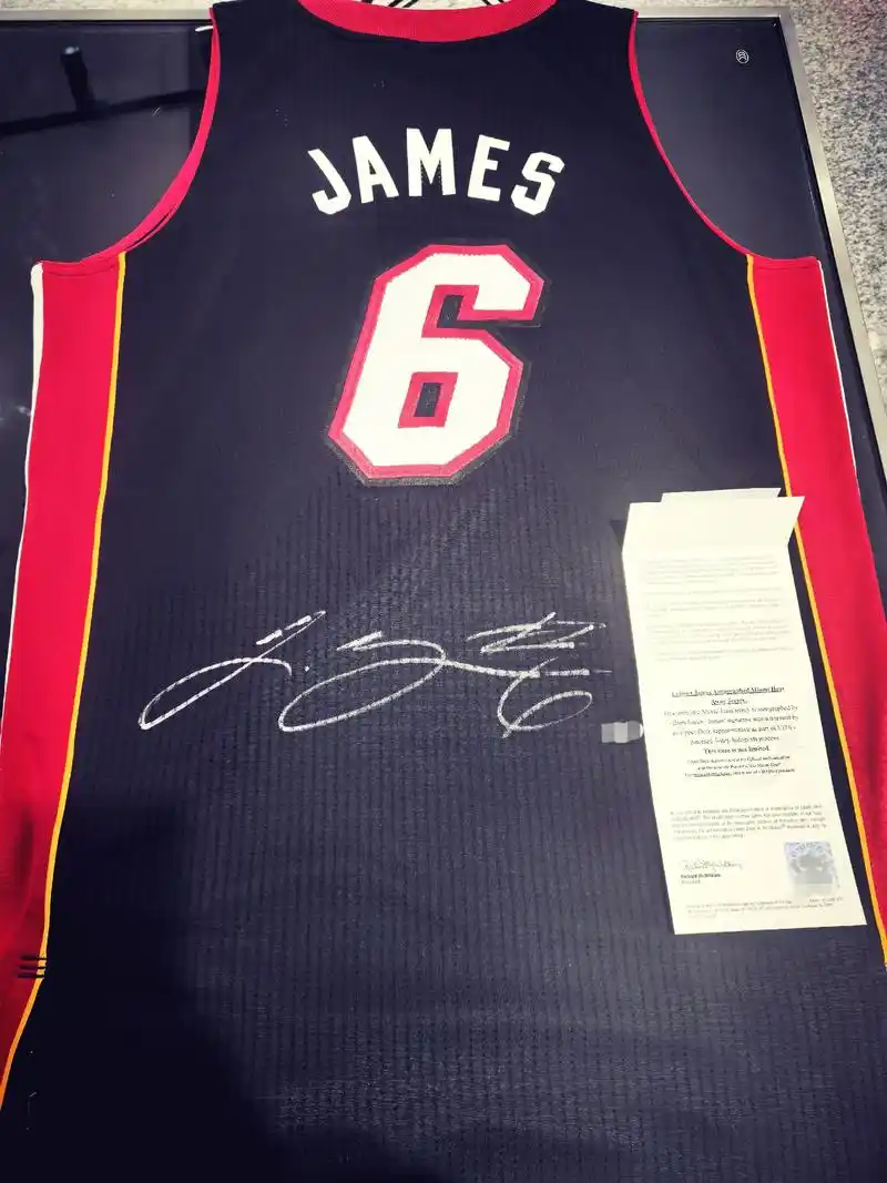今日♻️分享勒布朗詹姆斯亲签球衣