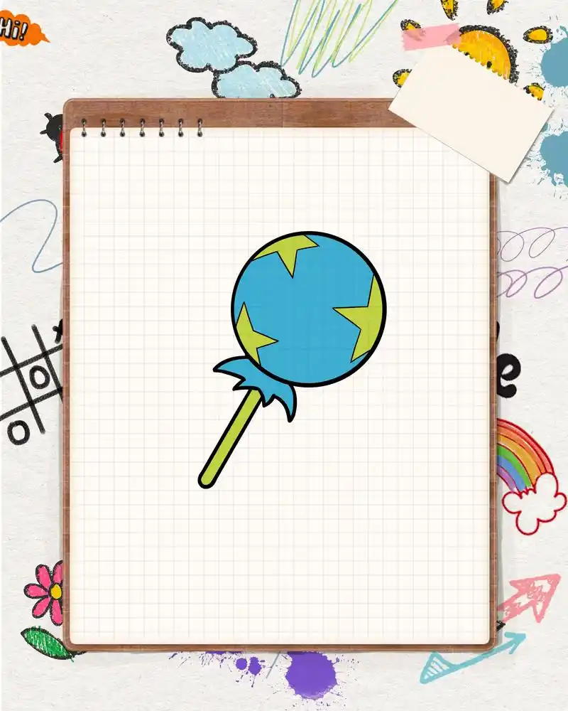 简笔画棒棒糖,来一起画吧.#画画 #简笔画 #儿童画 #跟着 - 抖音