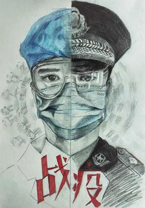 「疫情当前 警察向前」用笔尖与镜头致敬最美"逆行者"①