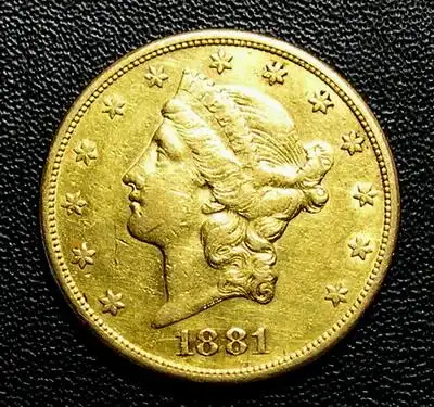 极美品1881年20美元大金币336克