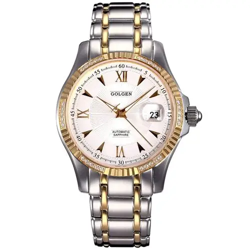 golden 古尊 手表 男士 男表 全自动机械表 防水 复古 腕表 6042m