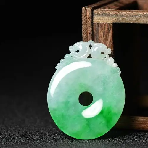 翡翠玉雕 仿古平安扣