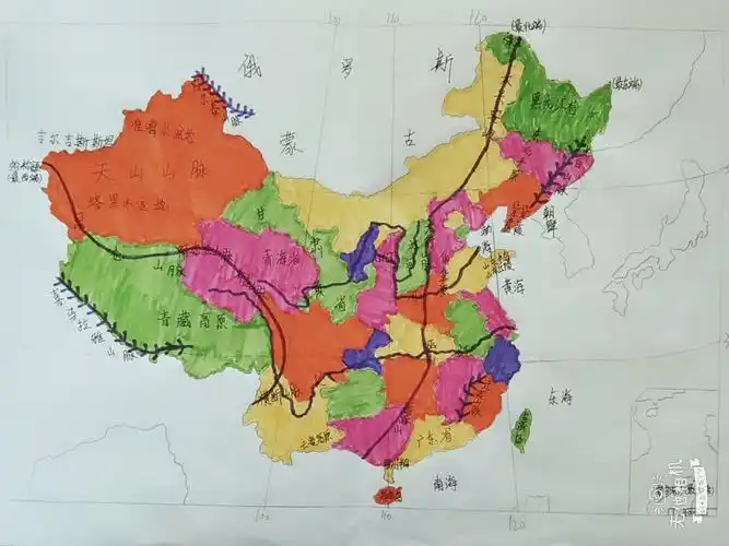 "美丽世界,魅力中国"柏城中学首届初二级部地理绘图比赛优秀学生作品