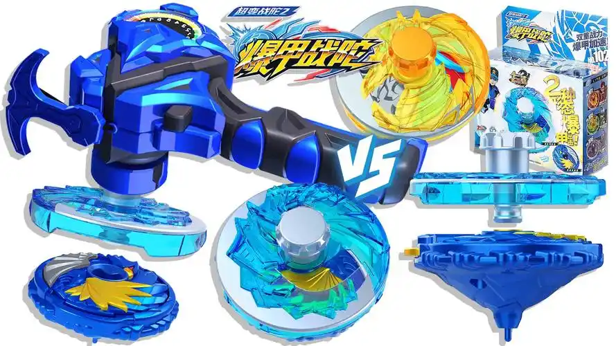 超变战陀2爆甲战陀标准版平衡型雪暴凰vs疾风马与神炎龙 鳕鱼乐园