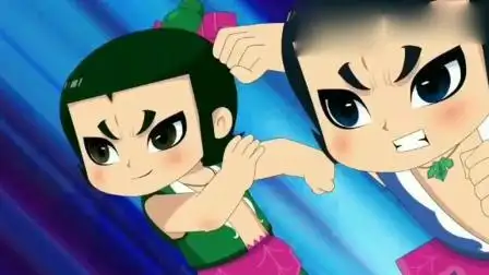 《新葫芦娃》山神爷爷把四娃和五娃变大, 让它们对抗蛤蟆怪