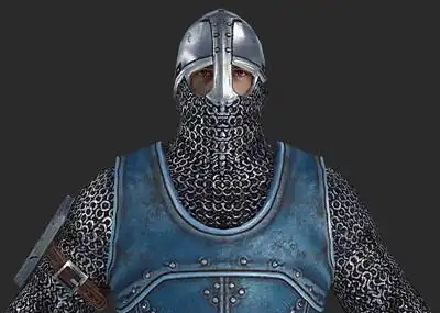 中世纪士兵盔甲长弓兵铠甲锁子甲 板甲 链甲 十字军战士 剑士 骑士