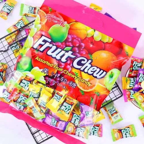 瑞士糖混合水果味口牛奶糖500g婚宴结婚喜糖果小零食散装批发包邮
