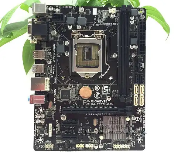 库新gigabyte技嘉b85md2vd3vsi集成ddr31150针小板黑色