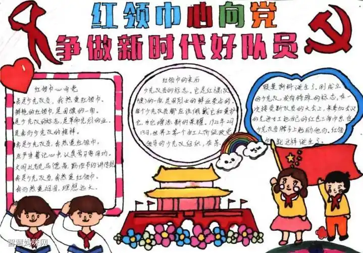 我心目中的儿童友好城市手抄报我心向党手抄报