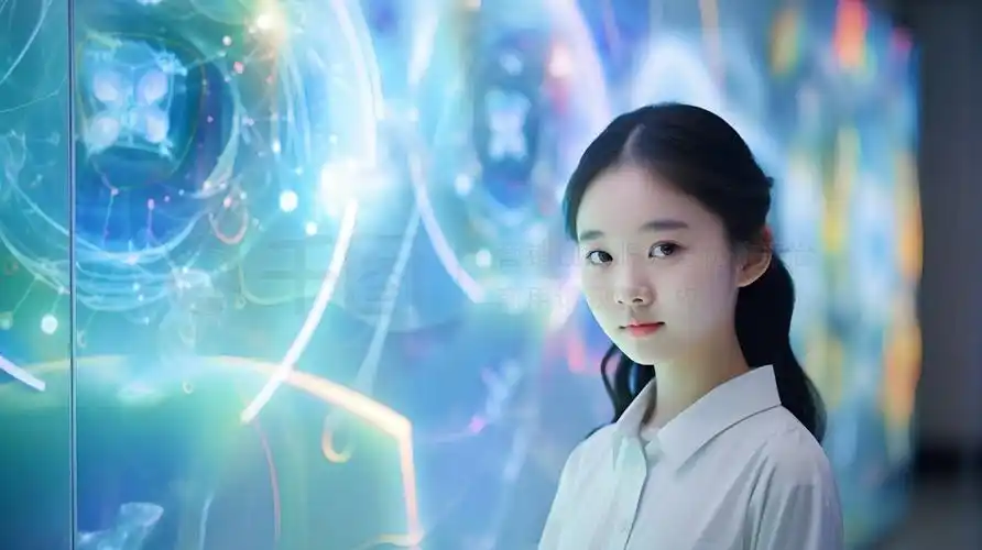 高中校园生活场景人像摄影图学生们在课堂上参加科技创新比赛,他们