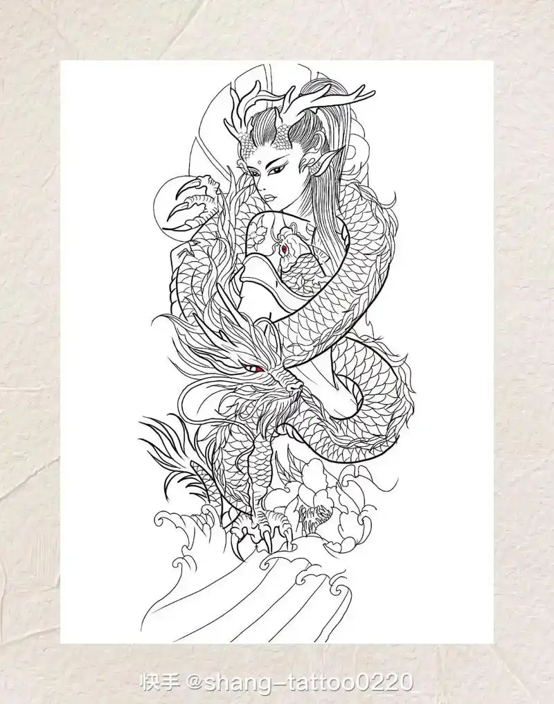 纹身图案手稿 #想纹就纹 #无信仰不刺青 - 抖音