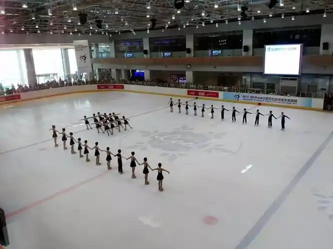 放飞梦想勇夺第一二十附校队列滑社团参加isiasia华润五彩城杯滑冰