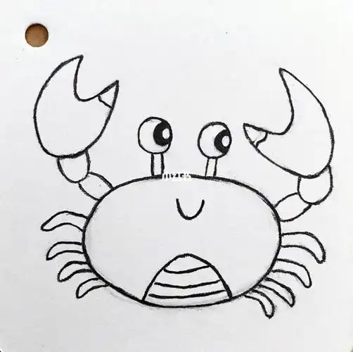 画  #螃蟹  #简笔画  #简笔画教程  #临摹  #儿童简笔画  #可爱简笔画