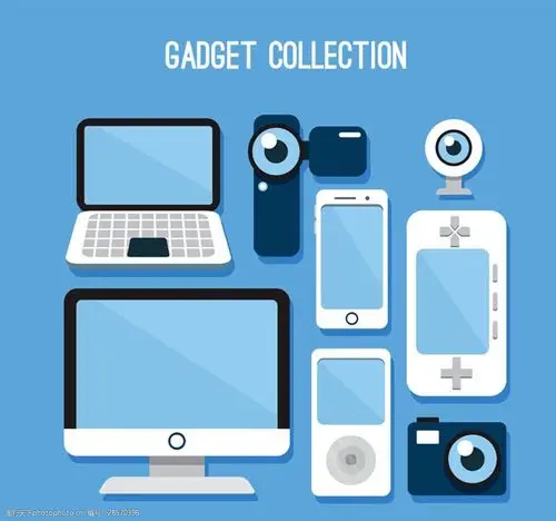 8款精致电子产品矢量素材