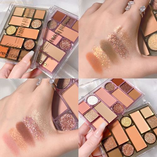 misslara多种上色易上色防水持久质地新款大地珠光眼影