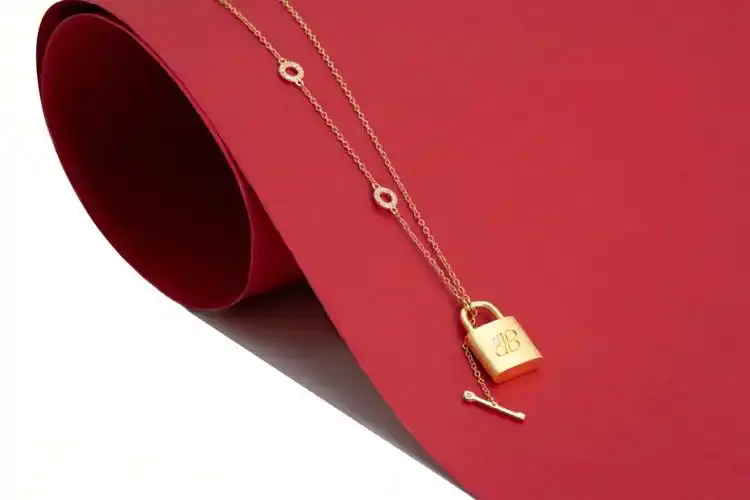 ofab傲菲l 情侣同心锁项链98锁住彼此的心93