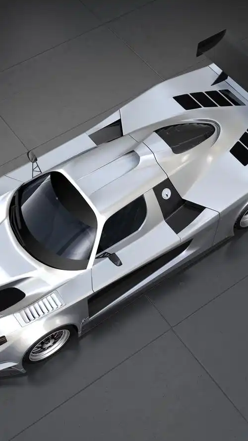 银白色的概念车