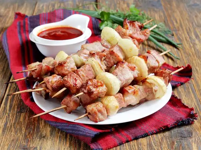 壁纸 烤肉串,肉,番茄酱 1920x1440 hd 高清壁纸, 图片, 照片