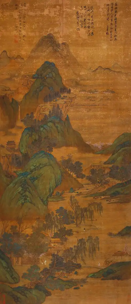 0473   刘松年  园林山水