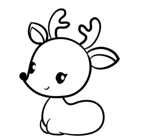 简单又漂亮的小鹿怎么画简笔画