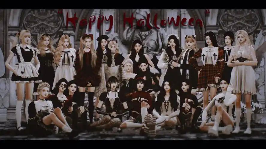 produce505sgs万圣节派对全员大合照