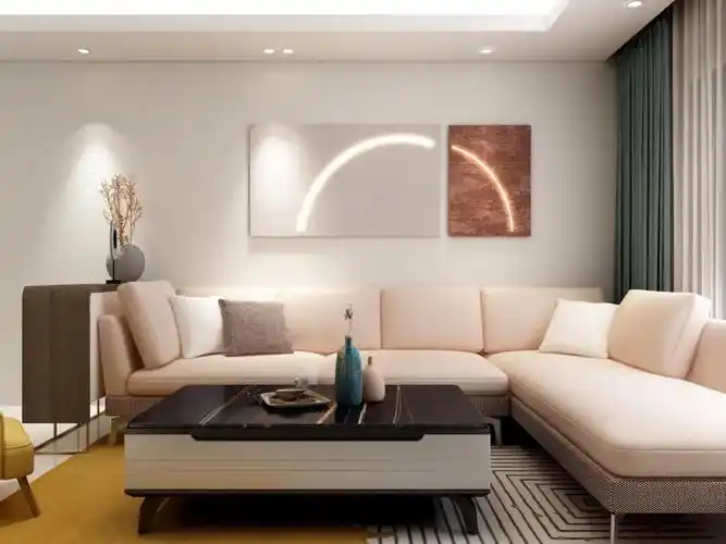 艺术涂料这样的客厅装修你愿意试试吗