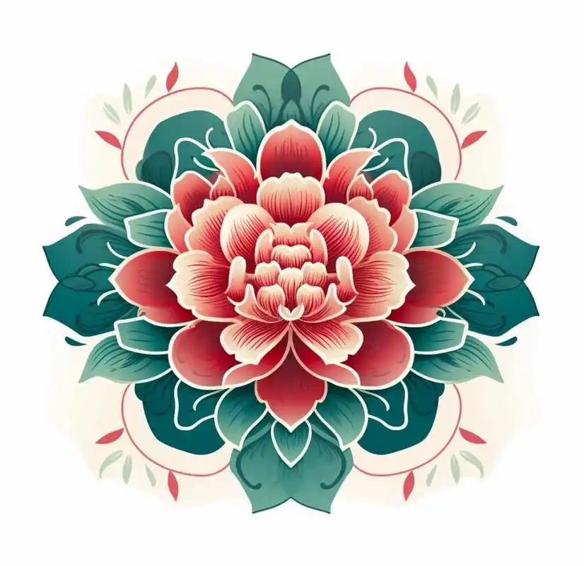 中国传统图案:)花卉纹 花卉纹样图案设计,喜欢私信,有大图