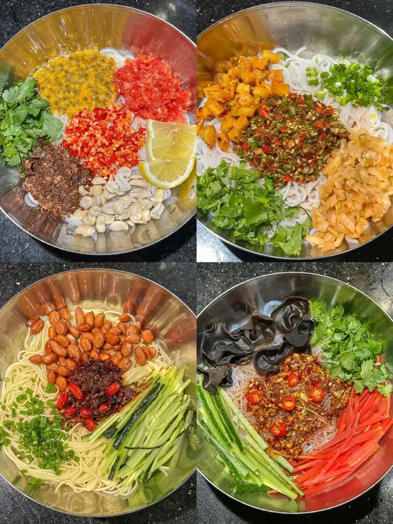 百香果米线酸酸辣辣的,还带了百香果的香味!