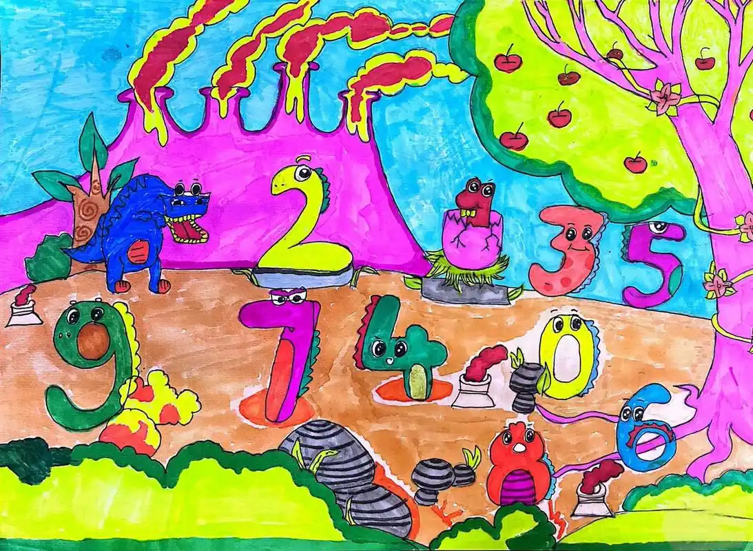 数字创意画合集4 你会用数字画画吗?你会?那你好厉害啊! #绘画