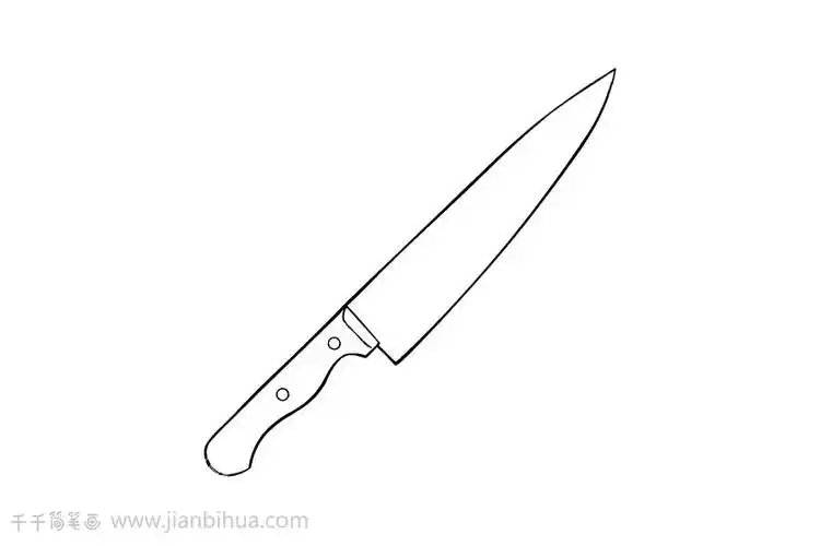 刀具简笔画儿童学画画