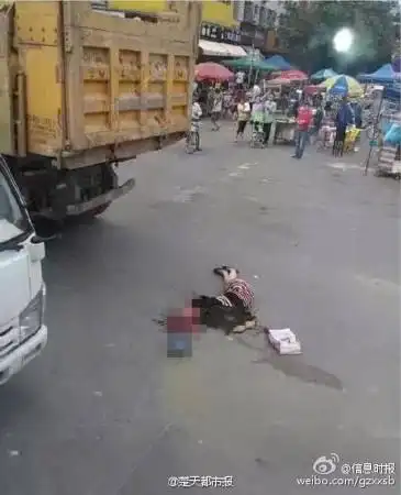 现场画面相当血腥,可怖,惊悚!据羊城晚报报道,事发在5月13日下午