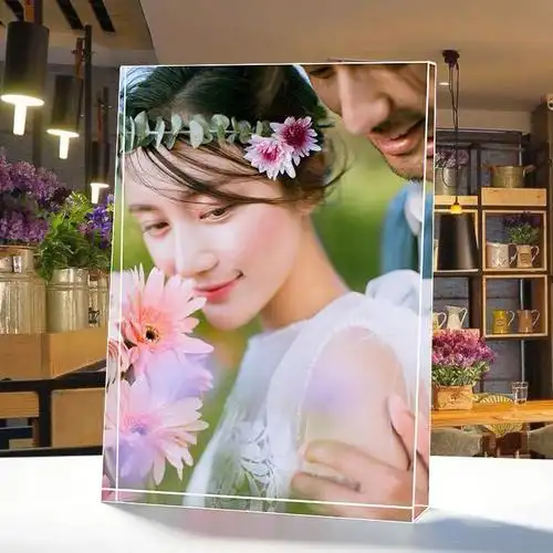 个性定制水晶照片相框摆台制作相片同学毕业