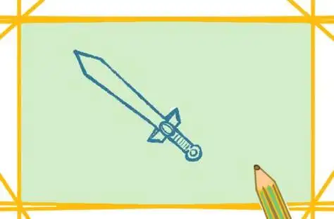 画简笔画忍者的黄金武器