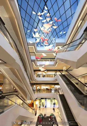 现代简约商业空间_分享时尚商场装修效果图