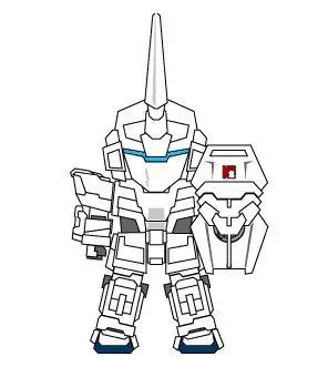 机动战士独角兽高达简笔画